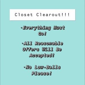 Closet Clearout!!